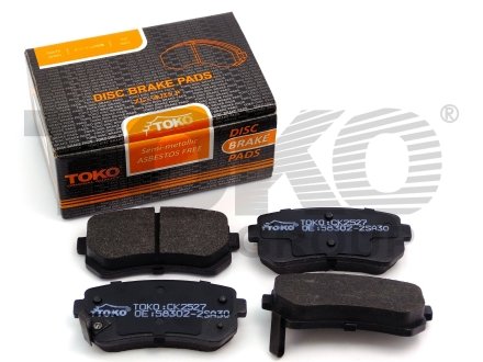 Колодки гальмівні дискові {з пластинами зад.} CARS Toko T2203027 (фото 1)