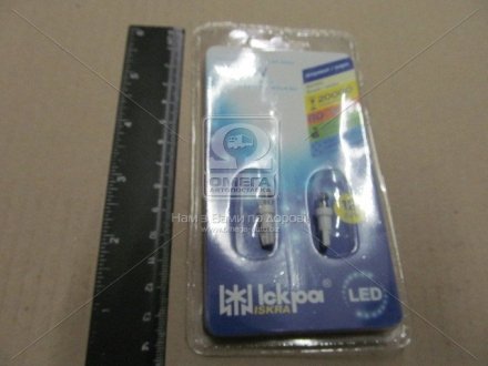Лампа LED/LL120101-5W 120 T5 12В, W2х4.6d, 1-d5, бел. (Искра) Искра ПАО 2600000 (фото 1)