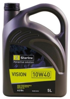 Моторна олива Vision / 10W-40 / 5 л. / (API SL/CF) Starline NA V-5