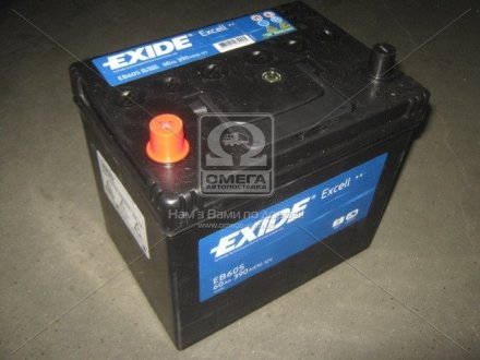 Акумулятор 60Ah-12v EXCELL(230х172х220),L,EN480 Азія EXIDE EB605 (фото 1)