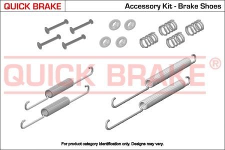 Монтажный комплект тормозных колодок QUICK BRAKE 105-0021 (фото 1)