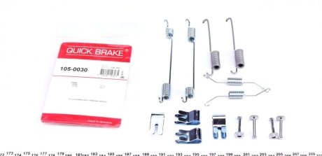 Монтажный комплект тормозных колодок QUICK BRAKE 105-0030 (фото 1)