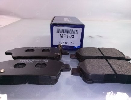 Кт. Гальмівні колодки дискові MANDO MPT03 (фото 1)