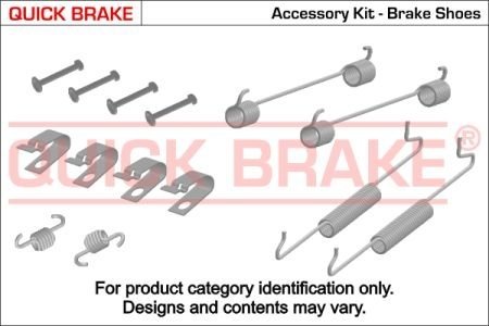 Монтажний комплект колодки QB105-0019 QUICK BRAKE 105-0019 (фото 1)