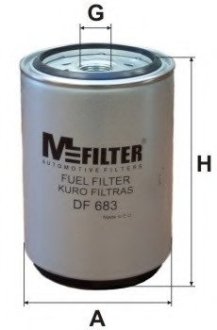 Фильтр топливный MFILTER DF683 (фото 1)