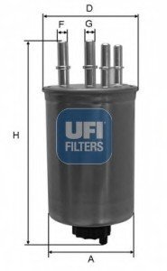 Топливный фильтр UFI 24.130.00 (фото 1)