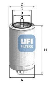 Топливный фильтр UFI 24.999.01 (фото 1)