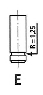 Клапан выпускной RENAULT 4638/RCR SCARICO Freccia R4638/RCR