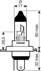 Автолампа галогенова 35/35W OSRAM 64185 (фото 1)