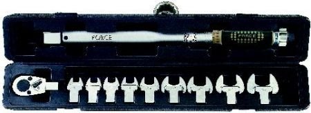 Ключ динамометрический 1/2" 40-210 Нм, набор ключей 13, 14, 15, 17, 19, 22, 24, 27, 30мм Force 64 705 (фото 1)