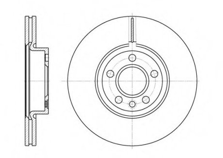 Тормозной диск REMSA 6728.10 (фото 1)