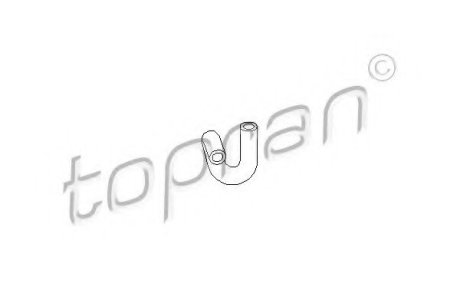 Шланг радіатора (система охолодження) 037121058A TOPRAN Topran (Hans Pries) 107304