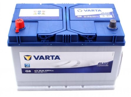 Батарея акумуляторна blue dynamic, 12в 95а/ч Varta 5954050833132 (фото 1)