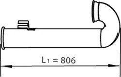Труба вихлопна (вир-во) DINEX 21776 (фото 1)