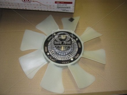 Вентилятор охолодження двигуна у зборі K2500/2700/K3000/Pregio 97- (вир-во) Mobis (KIA/Hyundai) 252154Z100 (фото 1)