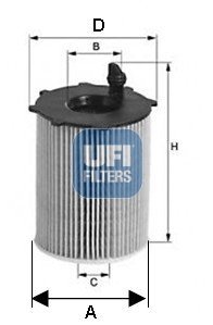 Масляный фильтр UFI 25.168.00 (фото 1)