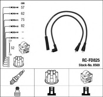 Комплект проводів запалення RC-FD825 NGK 8569