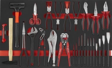 Набір слюсарних інструментів у ложементі, 28 предметів Force 5286 (фото 1)