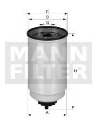 Топливный фильтр MANN WK10017X (фото 1)