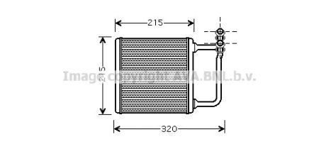 MB W211 02- Радиатор отопления[OE A2118300361] ELIT A MSA 6451 (фото 1)