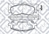 Колодки гальм передні MITSUBISHI LANCER IX GALANT EA3A 00- MITSUBISHI OUTLANDER 03- Q-FIX Q093-0821 (фото 1)