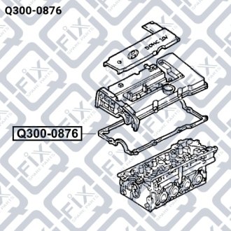 Прокладка клап крышки HYUNDAI ACCENT 1.5 DOHC 96- Q-FIX Q300-0876 (фото 1)