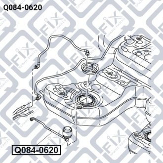 Фильтр топливный AUDI A8/S8 10- Q-FIX Q084-0620 (фото 1)