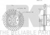 Диск гальмівний вентильований (257x40,5) FIAT GRANDE PUNTO 1.2-1.4 10.05-; NK (Германия/Дания) 202348 (фото 3)
