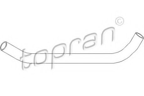 Шланг радіатора 855121101C TOPRAN Topran (Hans Pries) 104205