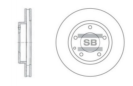Тормозной диск Hi-Q SD4405