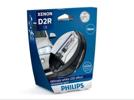 Автомобильная лампа: 12 [В] Ксенон D2R White Vision gen2 35W цоколь P32d-3 Цветовая темп. 5000K PHILIPS 37731633 (фото 1)