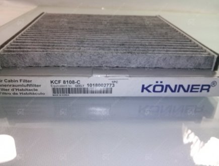 Фильтр салона угольный MK 1018002773 KӦNNER KCF-8108-C (фото 1)