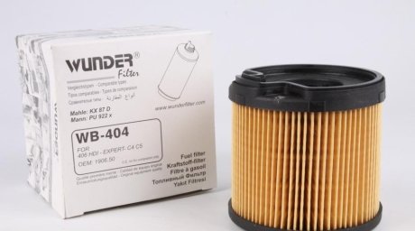 Фільтр паливний Scudo/Jumpy/Expert 2.0JTD/HDi 99-04 (с-ма B WUNDER WB-404