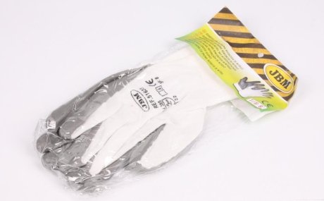 Перчатки с нитриловым покрытием ладоней (Т.8) JBM 51633