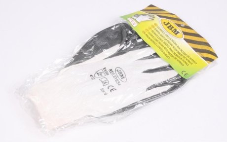 Перчатки с нитриловым покрытием ладоней (Т.9) JBM 51634