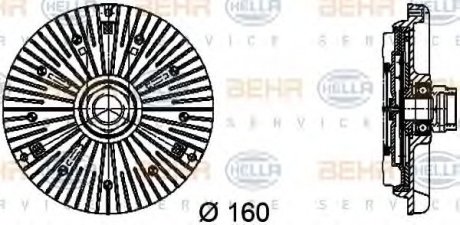 Муфта вентилятора Hella 8MV 376 734-451 (фото 1)