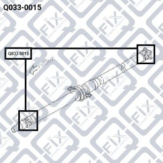 Крестовина кард вала 22x35 NISSAN X-TRAIL T30 2000-2006 Q-FIX Q033-0015 (фото 1)
