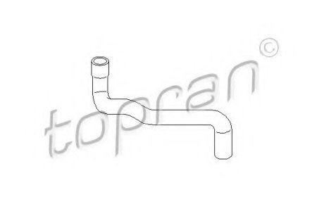 Шланг радіатора 037121053H TOPRAN Topran (Hans Pries) 109010