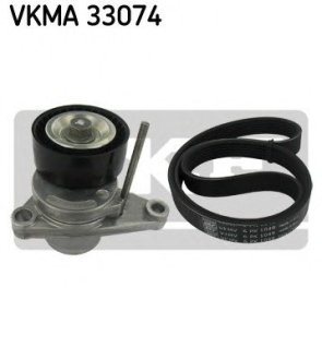 Поликлиновой ременный комплект SKF VKMA 33074