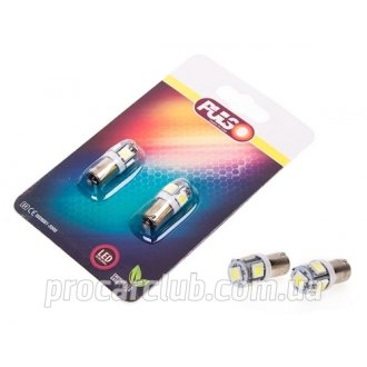 Лампи /габаритні/LED T8.5/5SMD-5050/12v1.0w White Pulso LP-90155 (500) (фото 1)