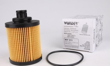 Фільтр масляний Fiat Doblo/Opel Combo 1.3JTD/CDTI 04- (UFI) WUNDER WY-311 (фото 1)