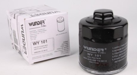 Фильтр масляный VW Caddy II 1.4/1.6i / Golf IV/V/Seat WUNDER WY-101 (фото 1)