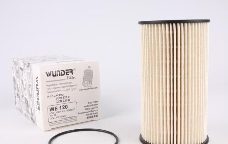 Фильтр топливный VW Caddy 2.0SDI (UFI) WUNDER WB-120 (фото 1)