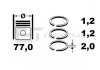 Комплект поршневых колец на поршень ET ENGINETEAM R4001800 (фото 2)