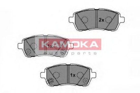 Колодка гальмівна Mazda 2 07\'-> перед. Kamoka JQ1018454 (фото 1)