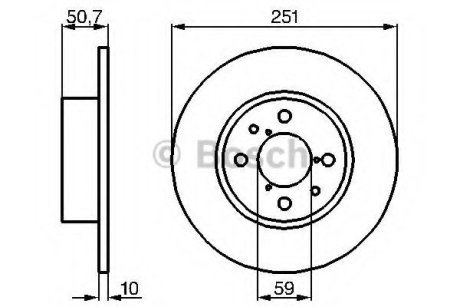 Тормозной диск Bosch 0 986 479 B26 (фото 1)