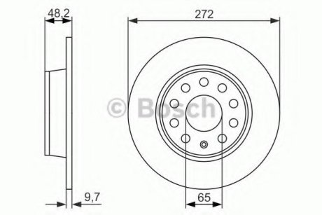 Гальмівний диск Bosch 0 986 479 C20 (фото 1)