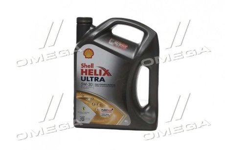 Масло моторн. Helix Ultra SAE 5W-30 SL/CF (Канистра 4л) SHELL 4107154 (фото 1)