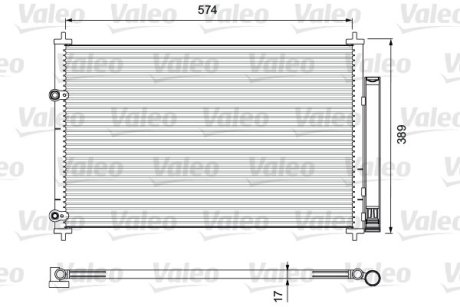 Радіатор кондиціонера VL VALEO 814392 (фото 1)