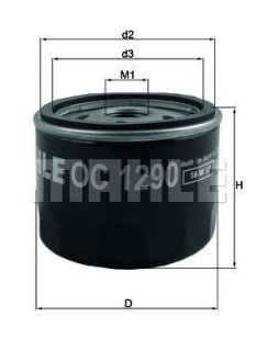 Масляний фільтр KNECHT OC1290 (фото 1)